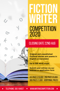 Writing Competition Poster Template | PosterMyWall