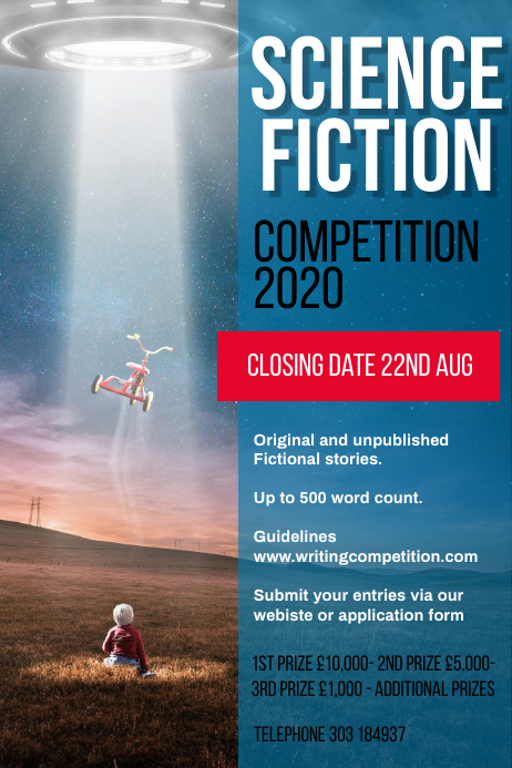 Copy of Writing Competition Poster Template | PosterMyWall