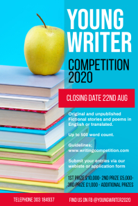 Writing Competition Poster Template | PosterMyWall