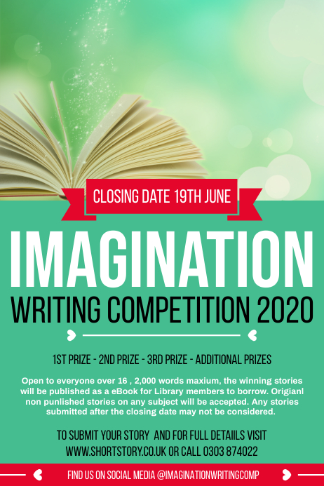 Writing Competition Poster Template | PosterMyWall
