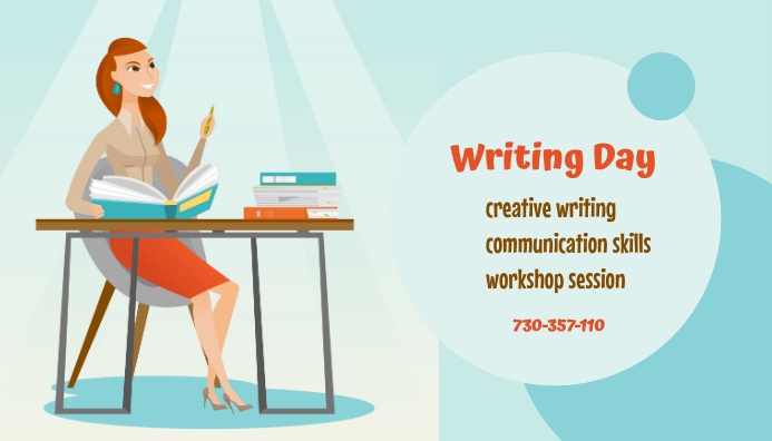 Writing Day Template | PosterMyWall