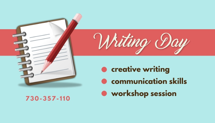 Copy of Writing Day | PosterMyWall