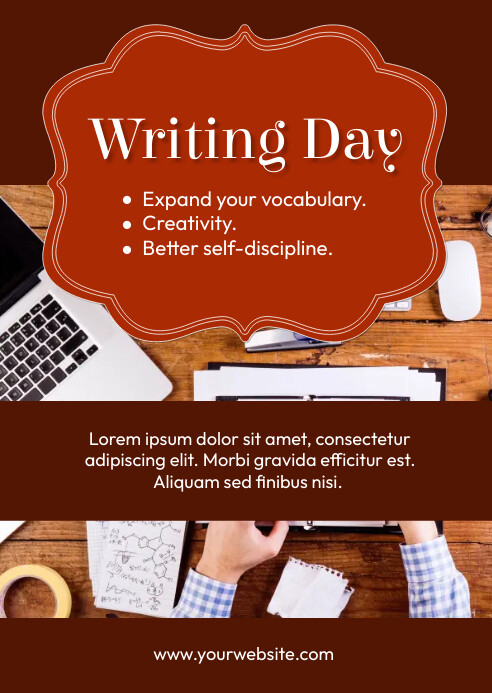 Plantilla de Writing Day | PosterMyWall