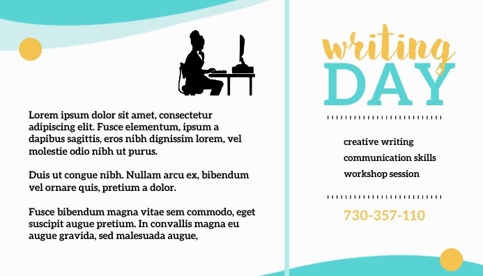 Plantilla de Writing Day Template | PosterMyWall