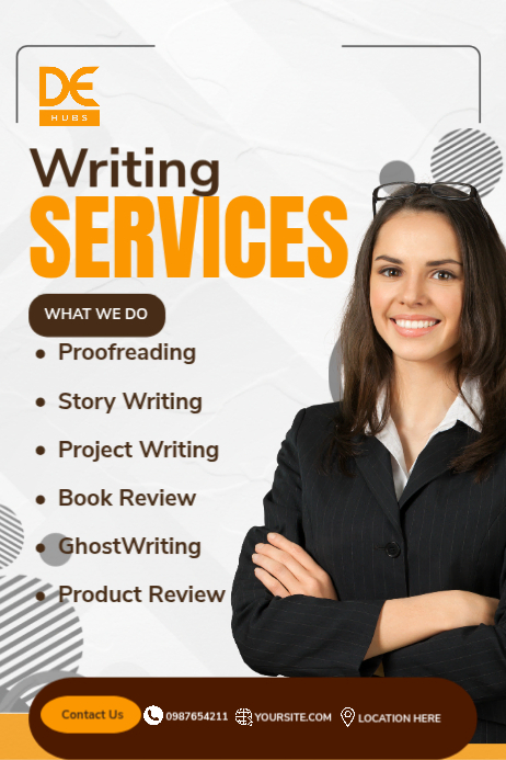 Copy of Writing Services Poster | PosterMyWall