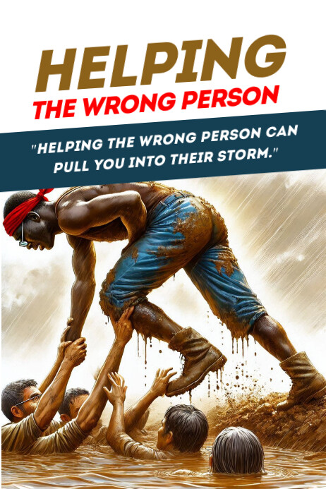 Wrong help Poster template