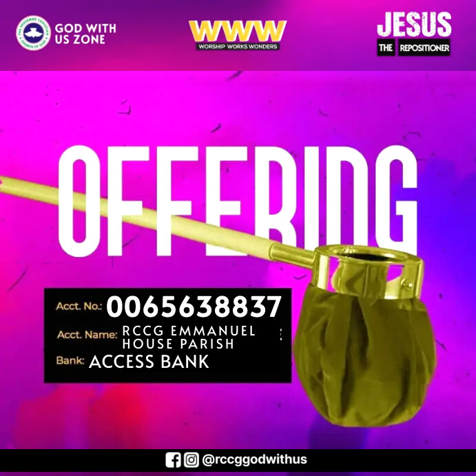 WWW OFFERING TEMPLATE | PosterMyWall