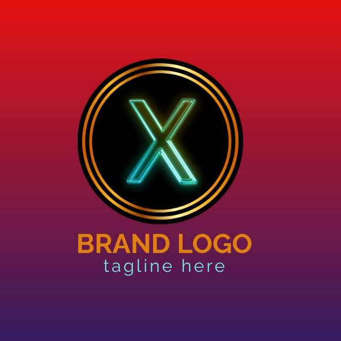 X BRAND LOGO Template | PosterMyWall