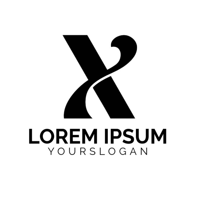X-letter-monogram-icon-with-creative-modern-trendy-vector-logo template