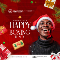 Xmas Boxing Day Flyer Instagram Post template