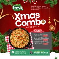 Xmas Combo Food flyer Instagram Post template
