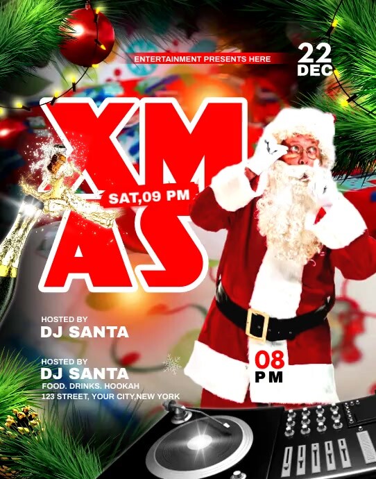 XMAS Poster/Wallboard template
