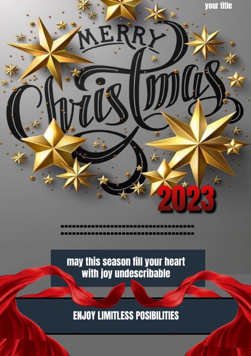 Xmas flyerss A4 template