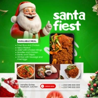 Xmas Food Menu Instagram na Post template