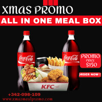 xmas food promo flyer Post Instagram template