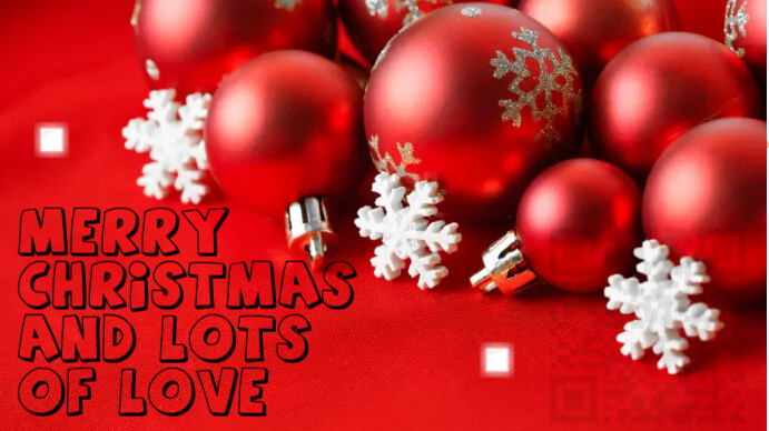 Xmas greeting card Digital Display (16:9) template