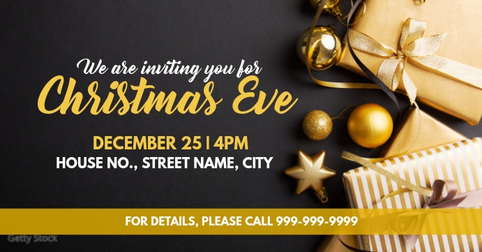 Christmas eve facebook event cover Template | PosterMyWall