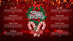 Xmas menu Digitale Vertoning (16:9) template