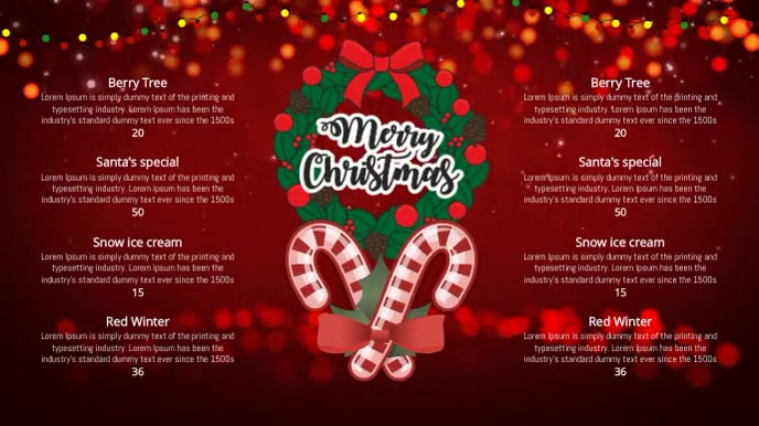 Xmas menu Template PosterMyWall Xmas menu Template PosterMyWall