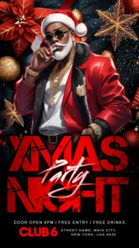 Xmas Night Party Instagram Story template