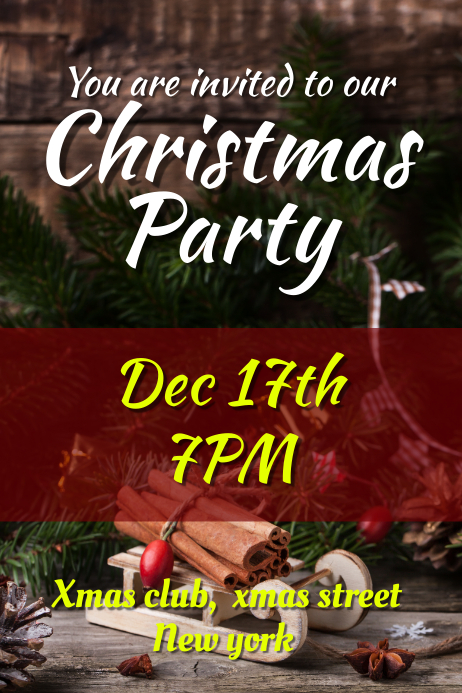 Xmas Poster template
