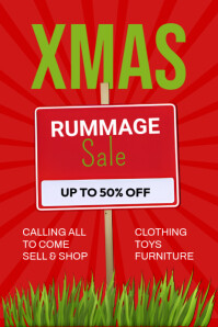 Fun Rummage Sale Sign Rummage Sale Flyer Template | PosterMyWall