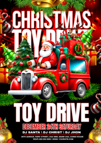 XMAS TOY DRIVE A6 template