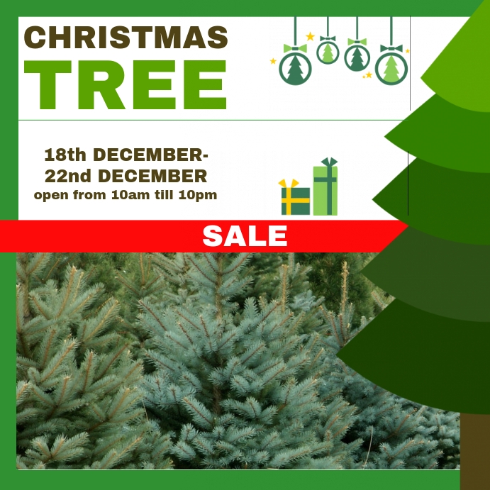xmas tree sale Template PosterMyWall