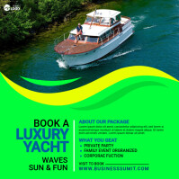 Yacht Booking Agency Ad Wpis na Instagrama template