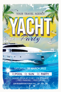 Yacht Cruise Flyer Banner 4' × 6' template