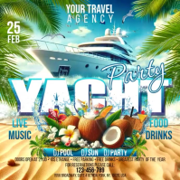 Yacht Instagram Post template