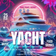 Yacht Party Publicación de Instagram template