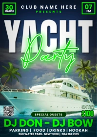 Yacht Party A3 template