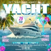 Yacht Party Instagram Post template