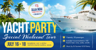 Yacht Party Facebook Shared Image template