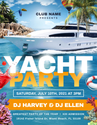 30 180 Boat Party Customizable Design Templates Postermywall