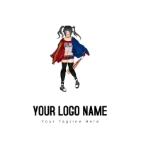 Yandere Simulator Costume Halloween Drawing, Logo Logotyp template
