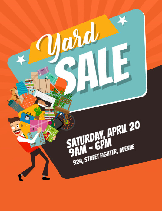 Yard Garage Sale Flyer Poster Template PosterMyWall