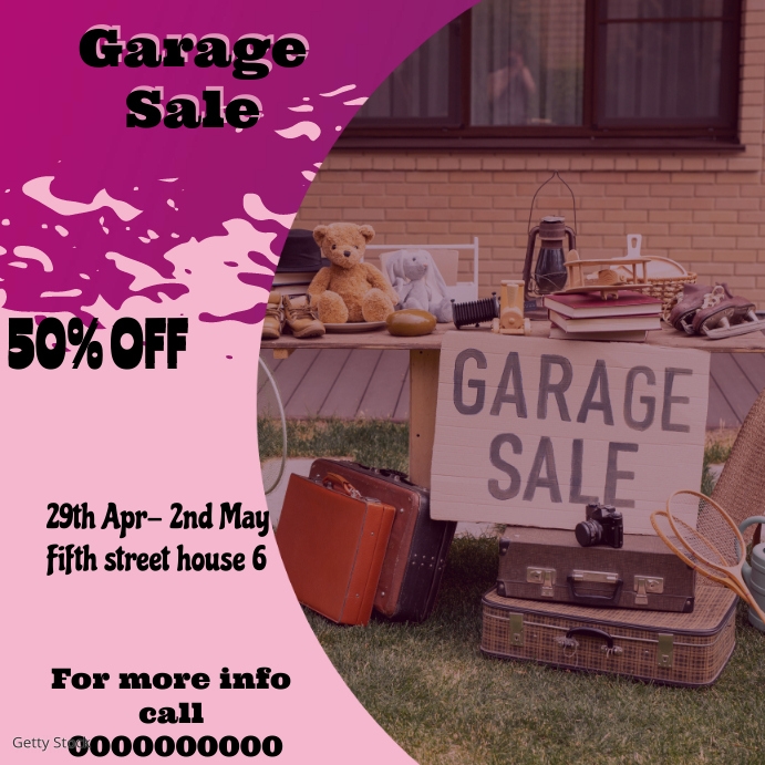 Yard Sale Template PosterMyWall