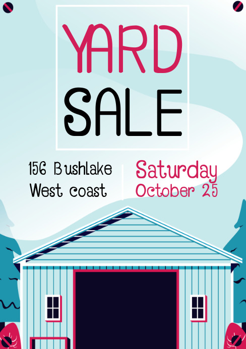 Yard Sale Template PosterMyWall