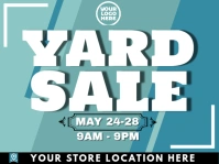 YARD SALE Sinal de jardim template