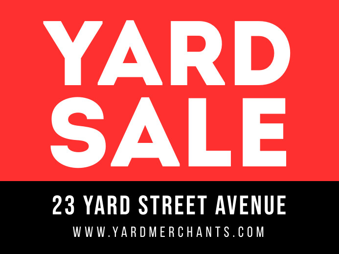 Yard Sale Template PosterMyWall
