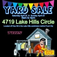 Yard Sale Publicação no Instagram template