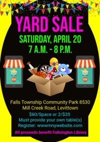 Yard Sale Flyer A4 template