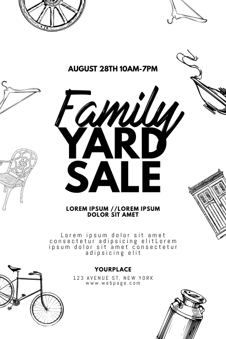 Yard Sale Flyer Design Template | PosterMyWall