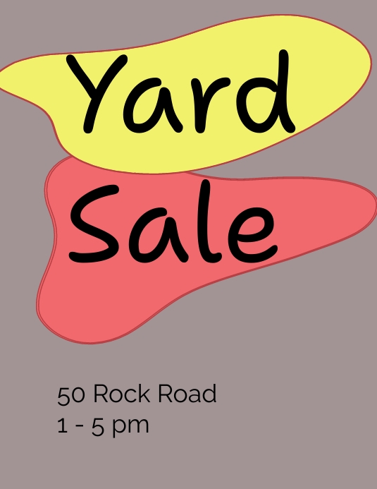 Yard Sale Flyer Template | PosterMyWall