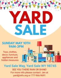 Yard Sale Flyer template
