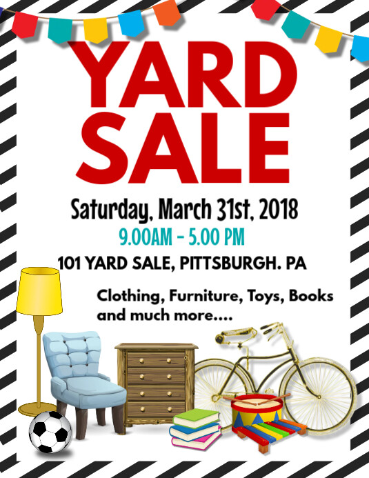 Copy of White Yard Sale Flyer PosterMyWall Copy of White Yard Sale Flyer PosterMyWall