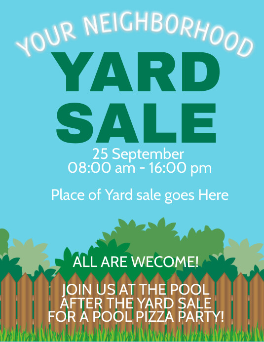Free Printable Yard Sale Flyer Free Printable Yard Sale Flyer