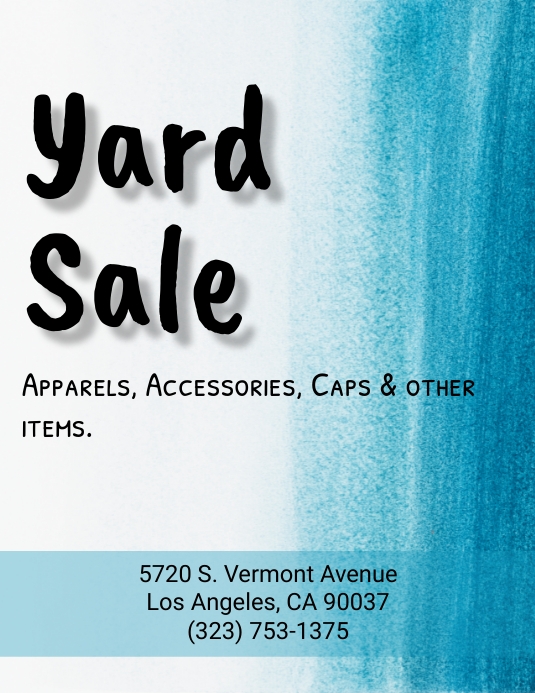 Yard sale garage ad flyer template | PosterMyWall
